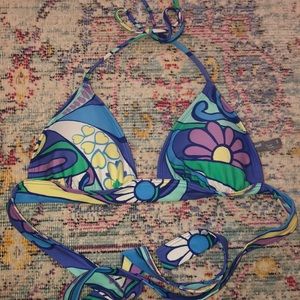 Aerie Multicolored floral Swim Top